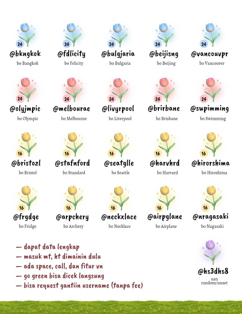 6aerii's tweet photo. WTS ACC KOSONGAN Y24 &amp; Y16

— verif all, nomor luar, no mastip
— go green
— dikasih data lengkap
— masuk ht setelah dimainin 

🟦 y24 v email 💰 6000 (gmail gsuite)
🟥 y24 v all 💰 7000 (gmail gsuite)
🟨 y14 v all 💰 9000 (gmail)
🟪 y14 v all random 💰 7500 (gmail)

#zonauang https://t.co/OxhwcT2Tik