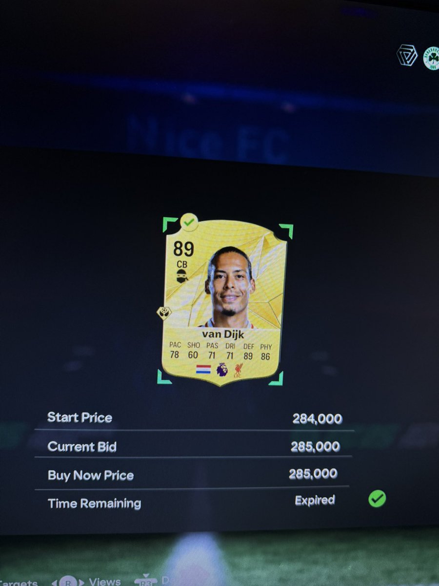 Little snipe on Van Dijk #EAFC25