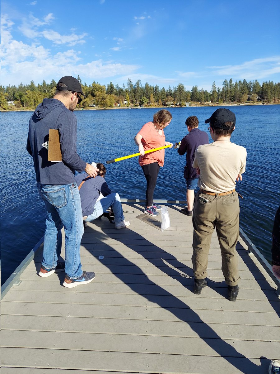 EWU_Geosci_Club's tweet photo. Thank you to everyone who came out today to help Dr. Pritchard sample surface waters around the West Plains for PFAS! It was a great day to do some field work, and the data we gathered will all be part of the larger West Plains PFAS Fate and Transport Study! https://t.co/RObREpkdlY