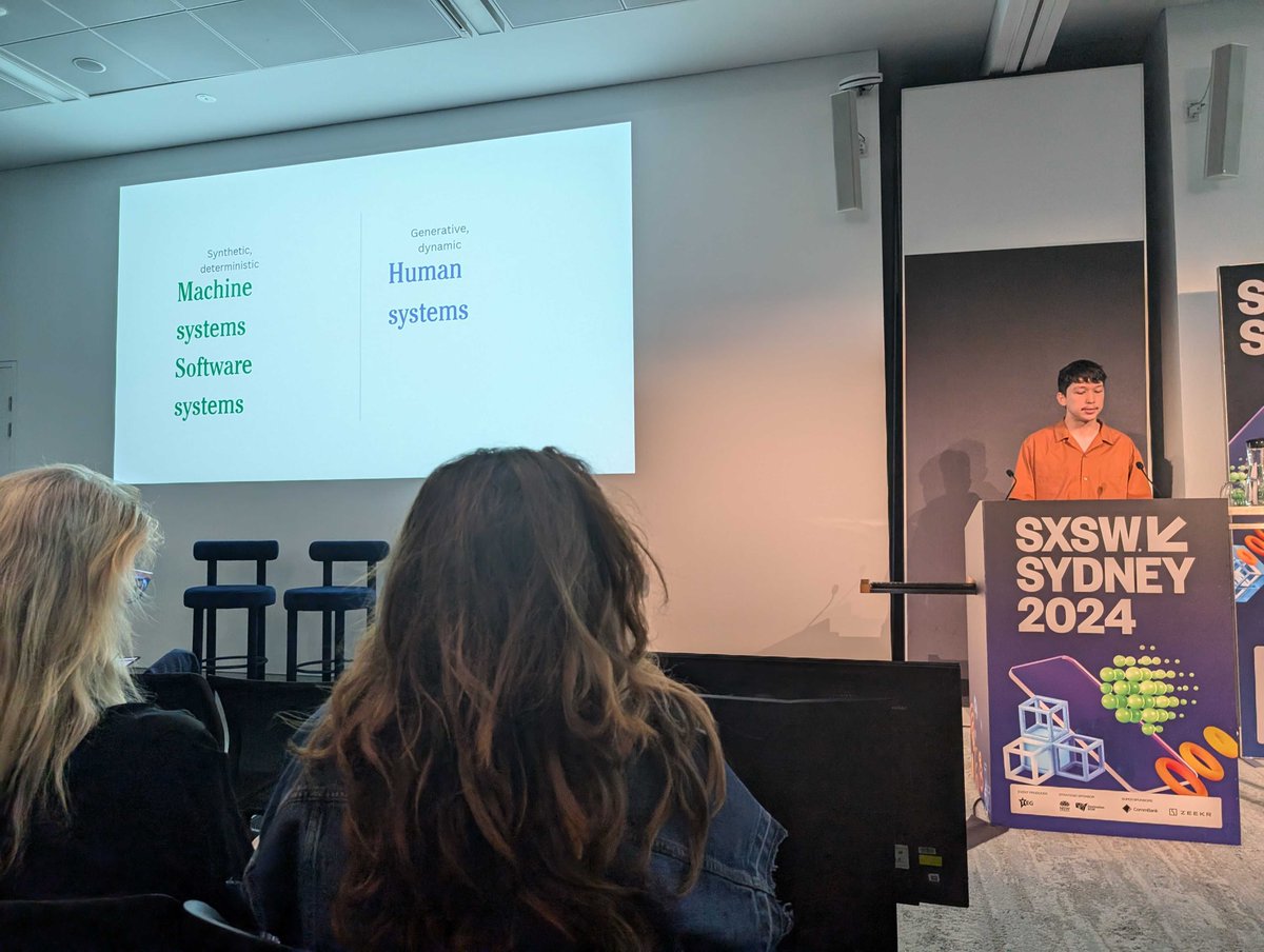RelevanceAI_'s tweet photo. 💡Relevance at @sxswsydney  

It was great to see Daniel Palmer @userlastname speak about the Agentic Revolution.

Dan broke down how agentic and generative AI is fundamentally reshaping our ability to automate tasks, and laid out what this will mean for the future of work. https://t.co/vxbfSq3wbu