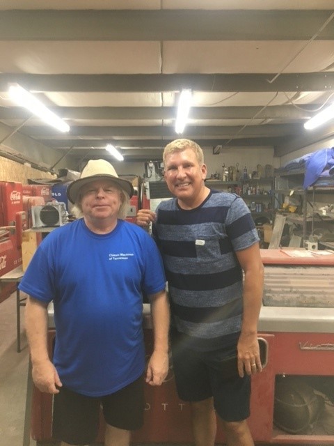 CokeMachines's tweet image. I restored two machines for Todd Chrisley from Chrisley Knows Best. If you have an old soda machine sitting in your garage or warehouse, I can restore it for you and make it look brand new. #ToddChrisley #CokeMachine #SodaMachine #JulieChrisley