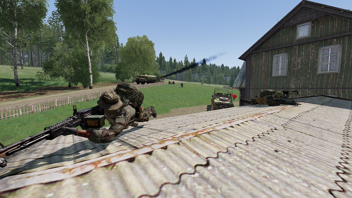 On Saturday, Argus were unfortunately shot down over Grozovia. Upon crash landing they were immediately engaged by unknown militants. They pushed their way to a radio tower and got back into contact with command.

Interested, link in bio. #arma #arma3 #armaplatform
<a href="/ArmaPlatform/">Arma Platform</a>