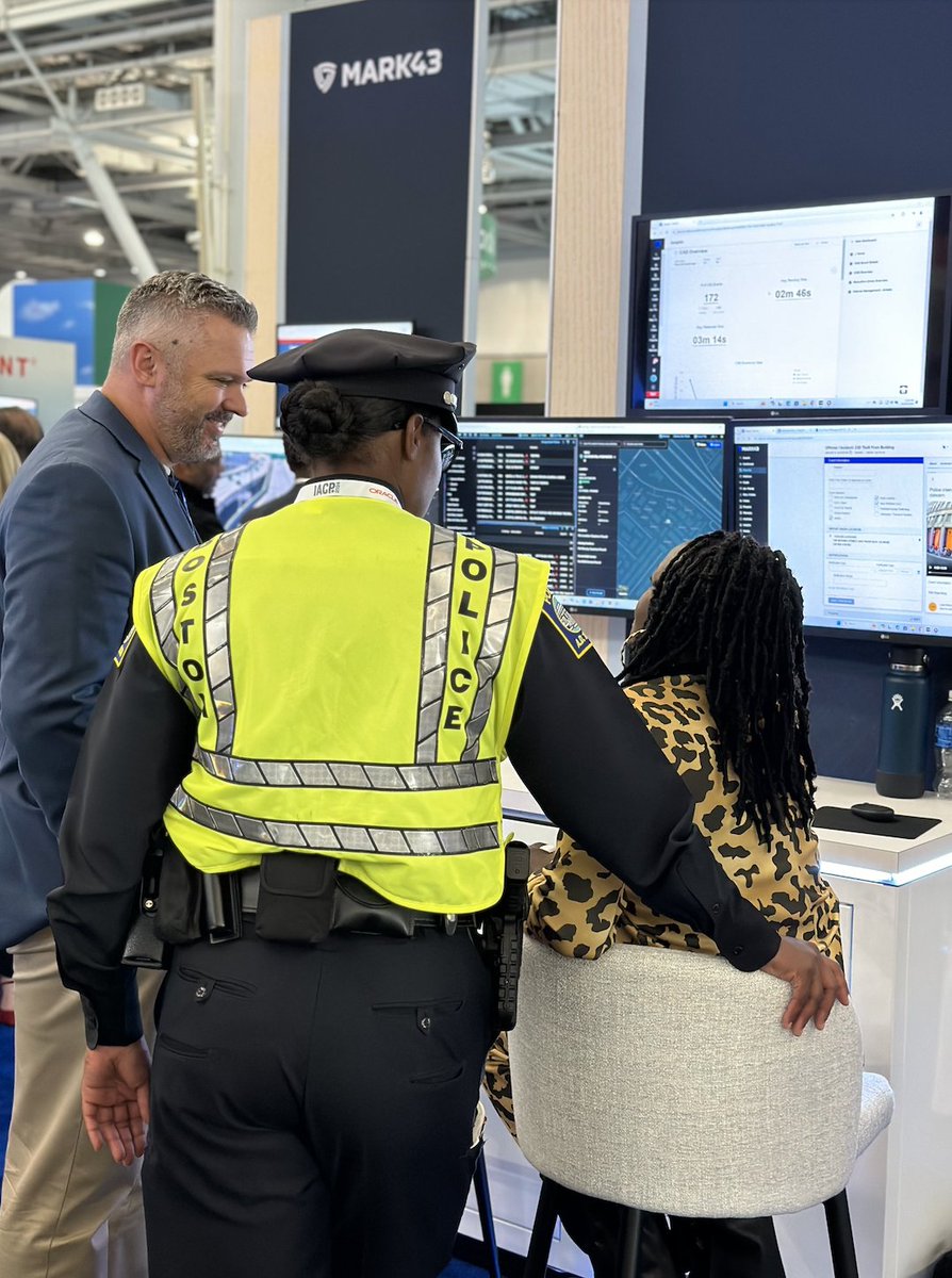 mark43's tweet image. A busy first day of demos at IACP 2024! Our team has been energized by all of the meaningful interactions and learning! If you missed it, stop by booth #1122 tomorrow for a first-hand look at our next-gen cloud-native public safety solutions.

#IACP2024 #Mark43 #PublicSafetyTech