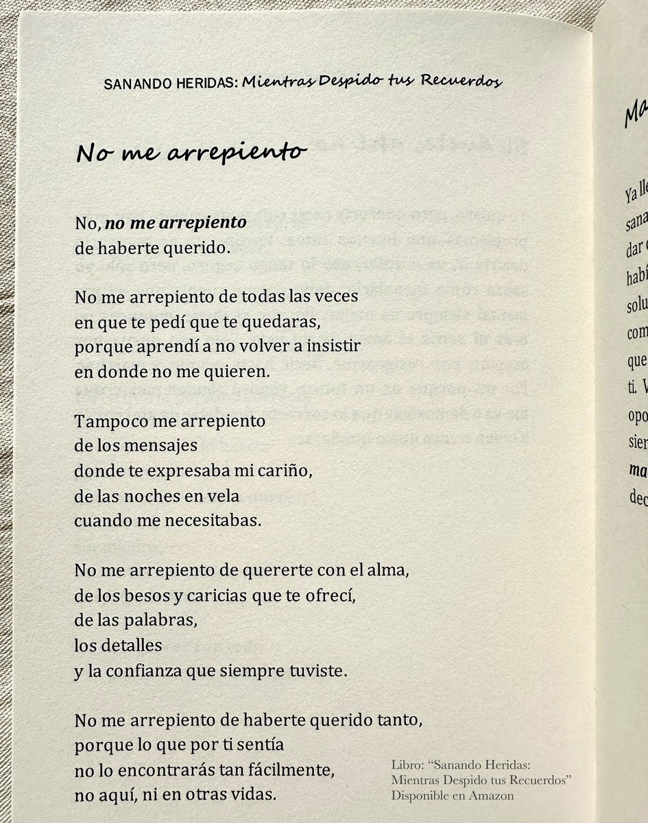 JaiiWriter's tweet photo. Libro: “Sanando Heridas: Mientras Despido tus Recuerdos” 📕 https://t.co/gSHmPgq8kj