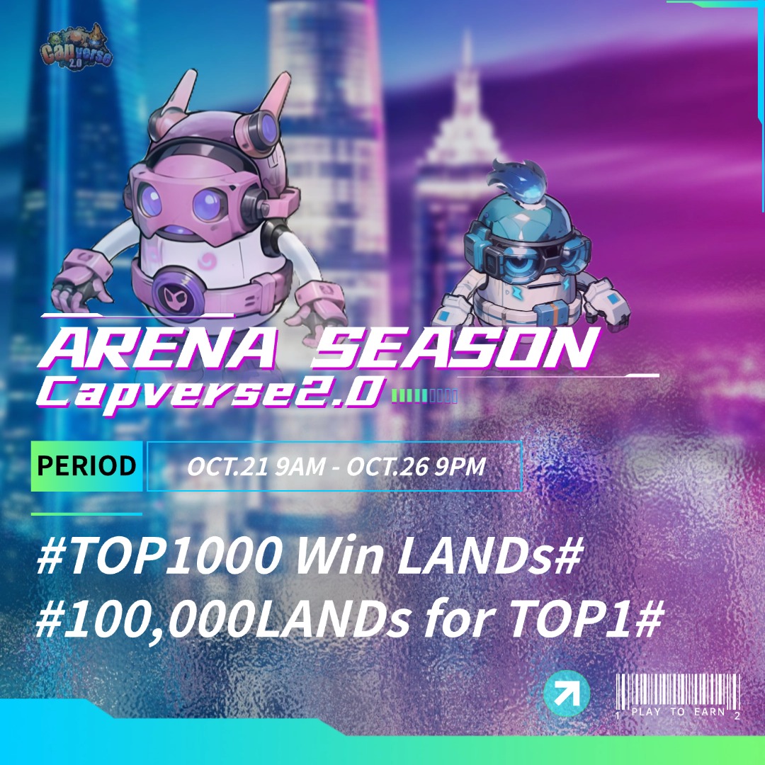 capinfra_io's tweet photo. 🚀 Get ready, Capversers! A brand-new Arena season kicks off today, running from Monday 9 AM to Saturday 9 PM! ⏳🔥

This is your moment to step into the battlefield and fight your way to the top! Whether you’re a seasoned champion or a first-time contender, every battle counts. 🛡️💥 Aim for the Top 1000 and secure those rewards—glory and prizes await! 💪🏆

Who’s ready to rise up and claim victory this week? Let’s get started! ⚔️✨

#Capverse #ArenaSeason #P2E #NFTGaming #GameFi
