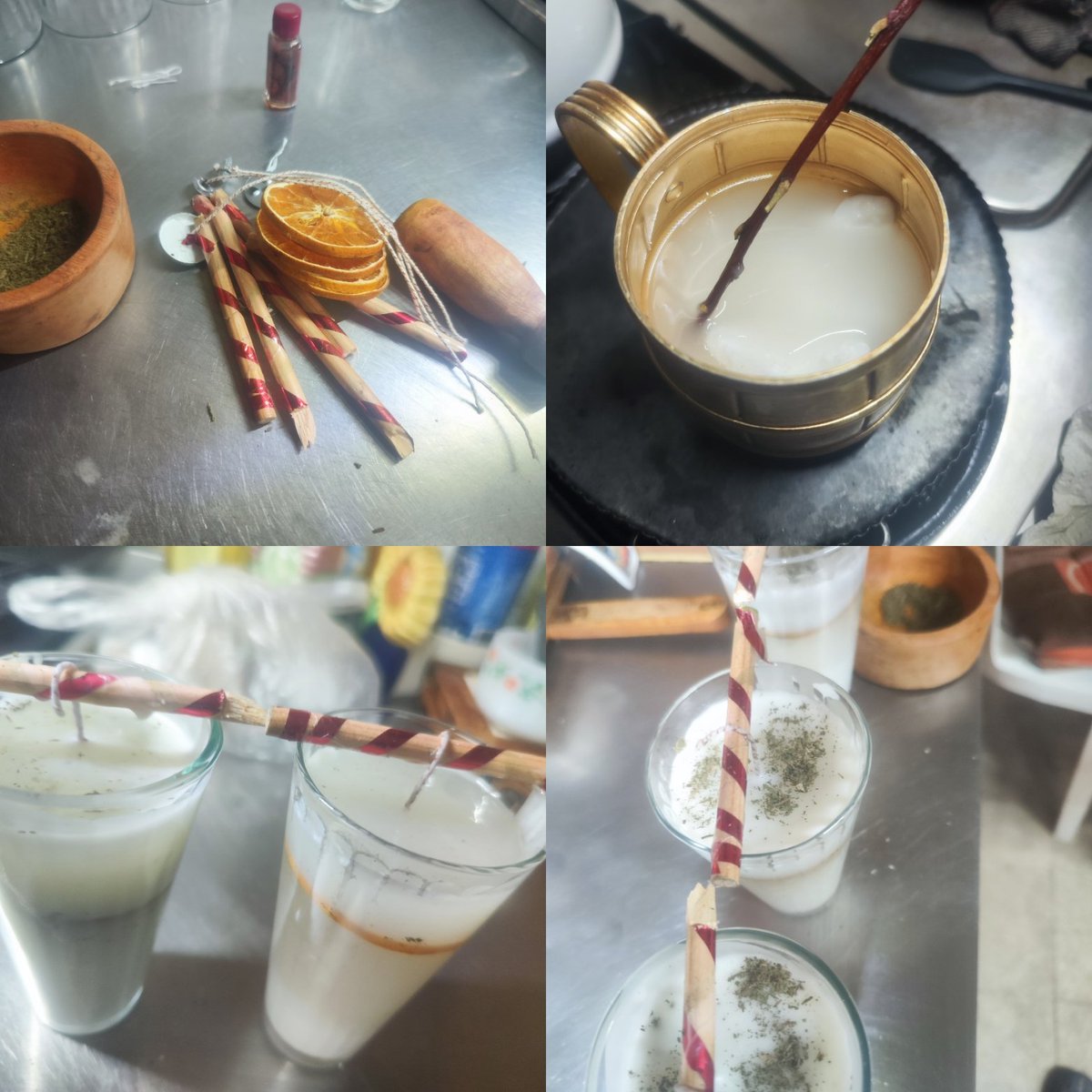 Y este año decidí hacer las velas para la ofrenda del día de muertos.