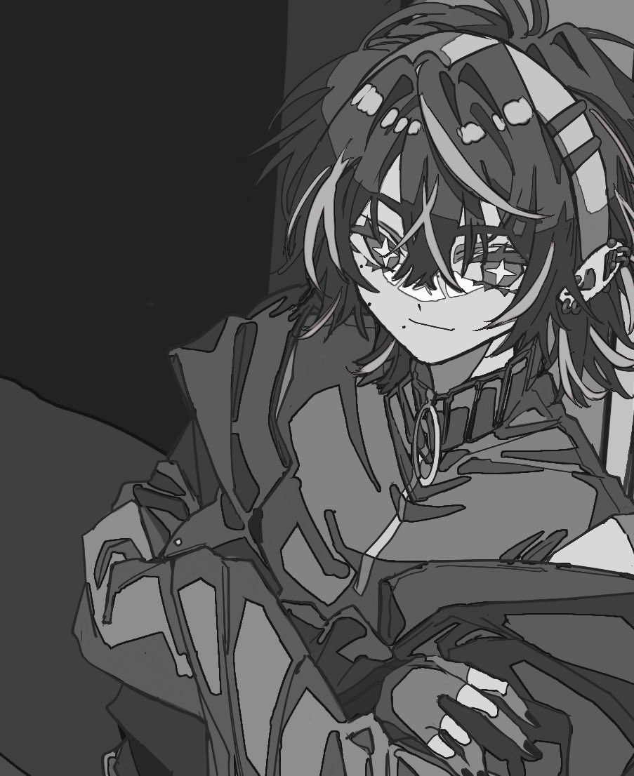 遅ればせながらモノクロ合同本の方に参加していました！よろしくお願いいたしました！
企画して頂き本当に本当に感謝です！
許可いただいてるので 黒の方チラ見せです