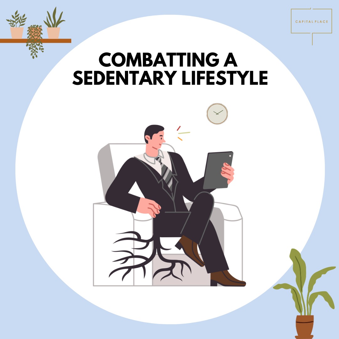 CapitalPlaceJKT's tweet photo. Prolonged  sitting at the office can lead to serious health issues, including back  pain, heart disease and reduced energy levels. To stay healthy and  productive, small changes in daily habits can make big difference.
#capitalplacejakarta #sedentary #sedentarylifestyle #exercise https://t.co/CTTAcklCAD