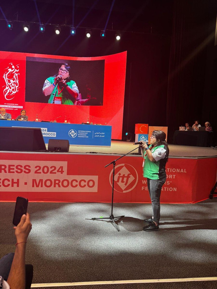 fcabsnt's tweet photo. 🇨🇱 Eric Campos, miembro del sindicato del Metro de #Santiago logra la Presidencia Mundial sección Transporte Urbano de #ITF Internacional. Nuestras felicitaciones a nuestro colega y el mayor de los éxitos a la cabeza del transporte mundial. #ITFCongress2024 #Antofagasta https://t.co/25N5bdICTx