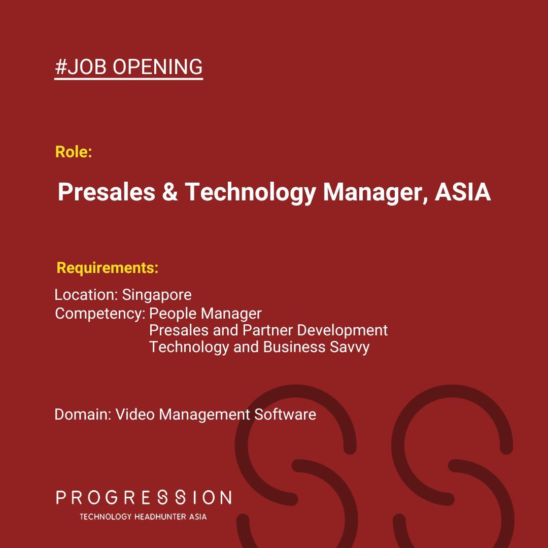 Progress_Search's tweet image. Opportunity Alert!

We are looking for a technical and business-savvy people manager to lead a team of engineers in Asia. Native Asian language speaker - a plus! The detailed JD is at the link buff.ly/403mUfs 

#ProgressionSearch #TechnologyHeadhuntersAsia #Singapore