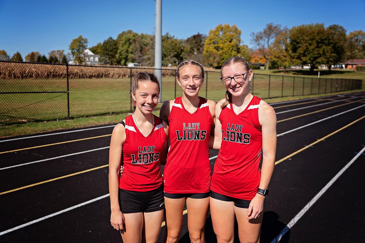RCHS XC boys placed 2nd at Sectionals, 3 girls qualify individually for Regionals. Thx Carrie Billman for logo at the finish line &amp; the school maintenance crew for spectacular job on the course!
