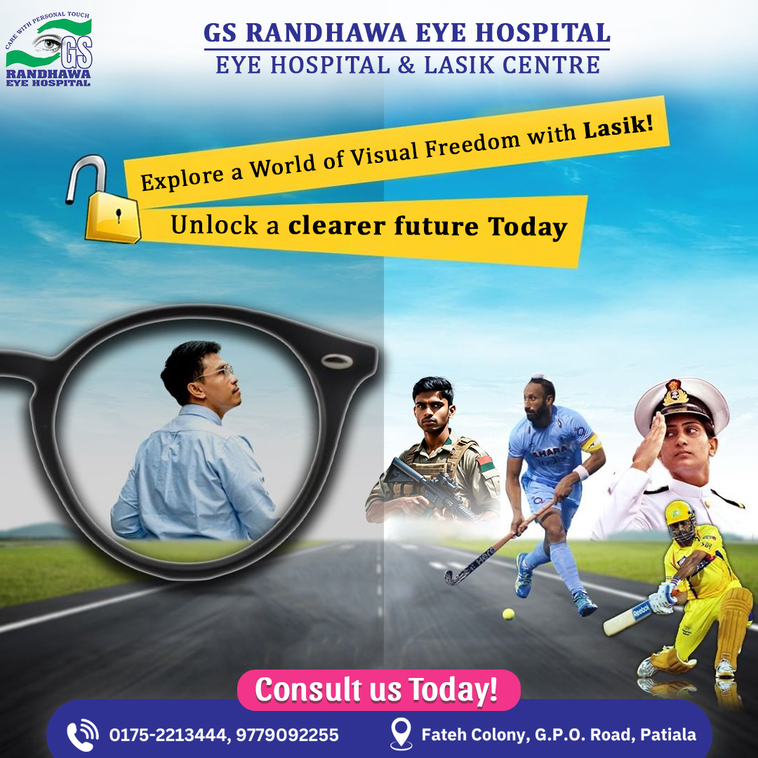 Randhawaeye's tweet photo. LASIK Treatment at Dr. G.S. Randhawa Eye Hospital!

📞 +91 97790 92255
📍Fateh Colony, G.P.O. Road, Patiala
🔗https://t.co/eQJE5nh2jV

#LASIK #DrGSRandhawaEyeHospital #ClearVision #EyeCare #VisionCorrection #AdvancedTechnology #HealthyEyes #FreedomFromGlasses #ExpertCare https://t.co/Nid7MiYhPt