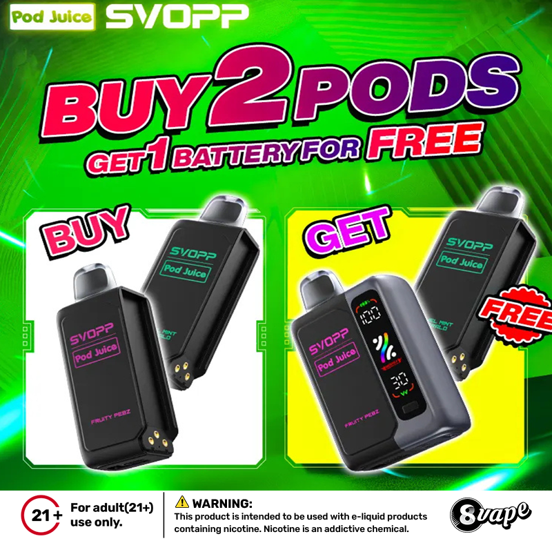 EightVape's tweet photo. 🚀 Power up your vape game! Buy 2 SVOPP Pods and get a FREE battery! 🔋 Perfect time to stock up and enjoy more. Don’t miss this deal! 💥
https://t.co/KKEYR4cASM
#vapelife #vapegear #vapecommunity #cloudchasers #vapelove #vapestore #vapedaily #vapefam #vapeforlife #vapeon https://t.co/ezhUyTqIer