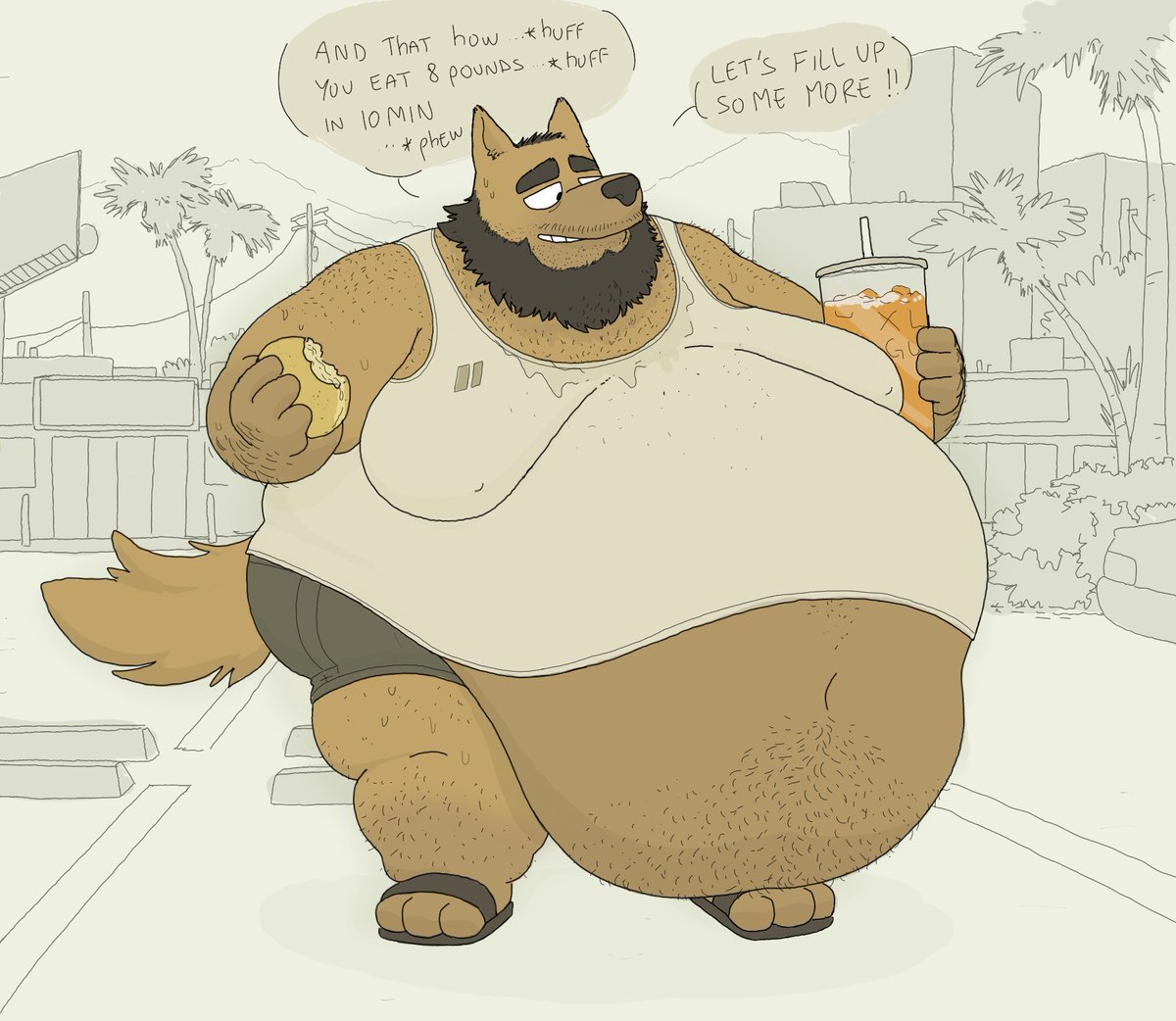 Ursadgoat's tweet photo. Remember your favorite "fitness guru" you used to follow a decade ago... Well, this is him now. 
He used to teach men how to stay lean and work hard. Now he shows them how to get fatter and laze around. https://t.co/0ErGVq9CiY