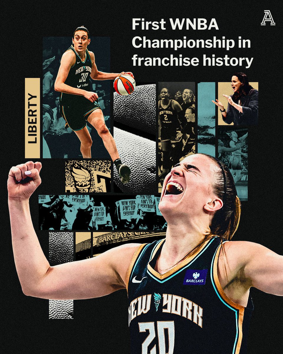 The Athletic (@theathletic) on Twitter photo CROWNED.
For the first time in their franchise history, the New York Liberty are WNBA Champions 🗽🏆
<a href="/nyliberty/">New York Liberty</a> | #WNBAFinals CROWNED.
For the first time in their franchise history, the New York Liberty are WNBA Champions 🗽🏆
<a href="/nyliberty/">New York Liberty</a> | #WNBAFinals