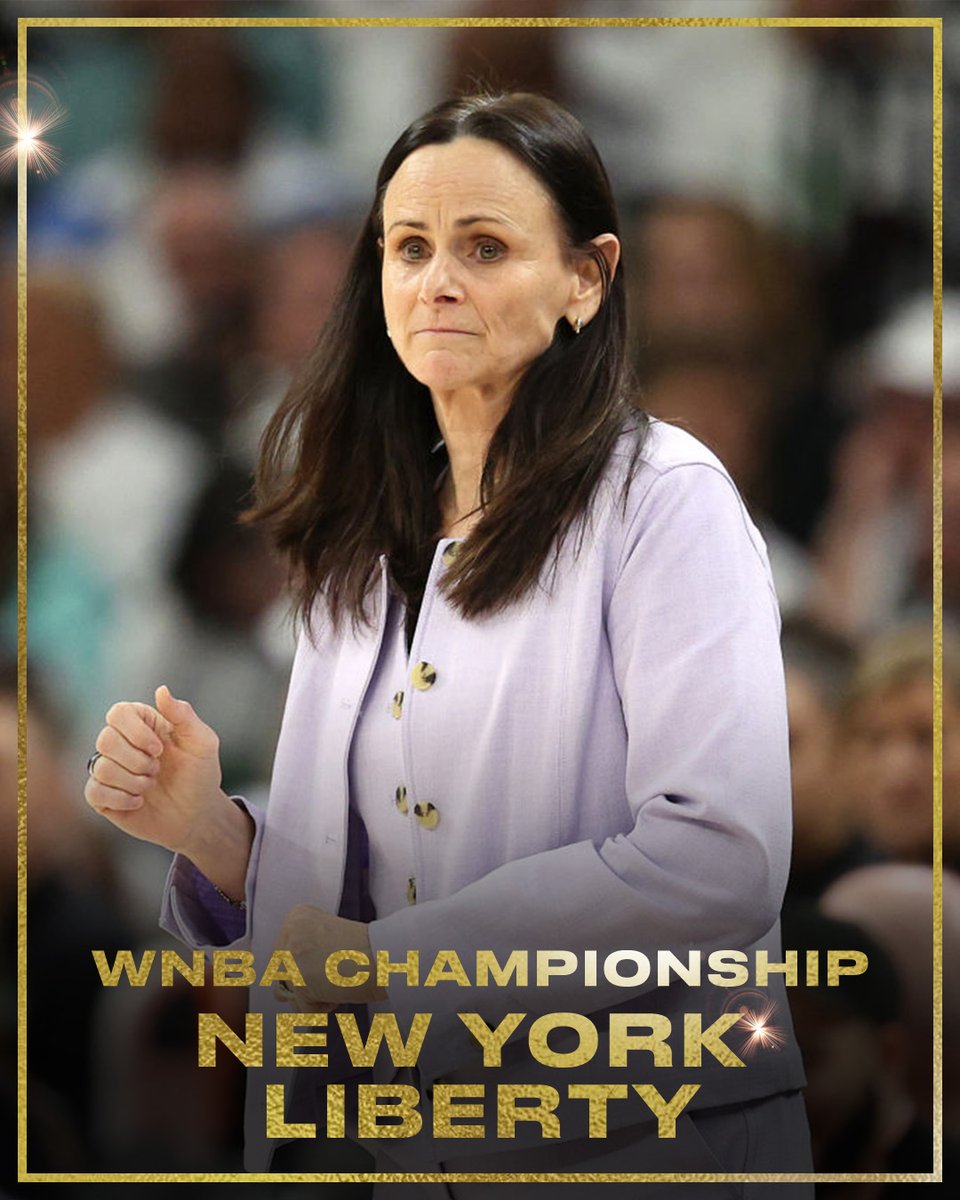 SANDY BRONDELLO LEADS THE LIBERTY TO ITS FIRST WNBA TITLE! 🗽🏆

AFTER OT, AFTER A WAR, AFTER 28 YEARS! The <a href="/nyliberty/">New York Liberty</a> are your 2024 WNBA Champions! #WNBA #WNBAFinals