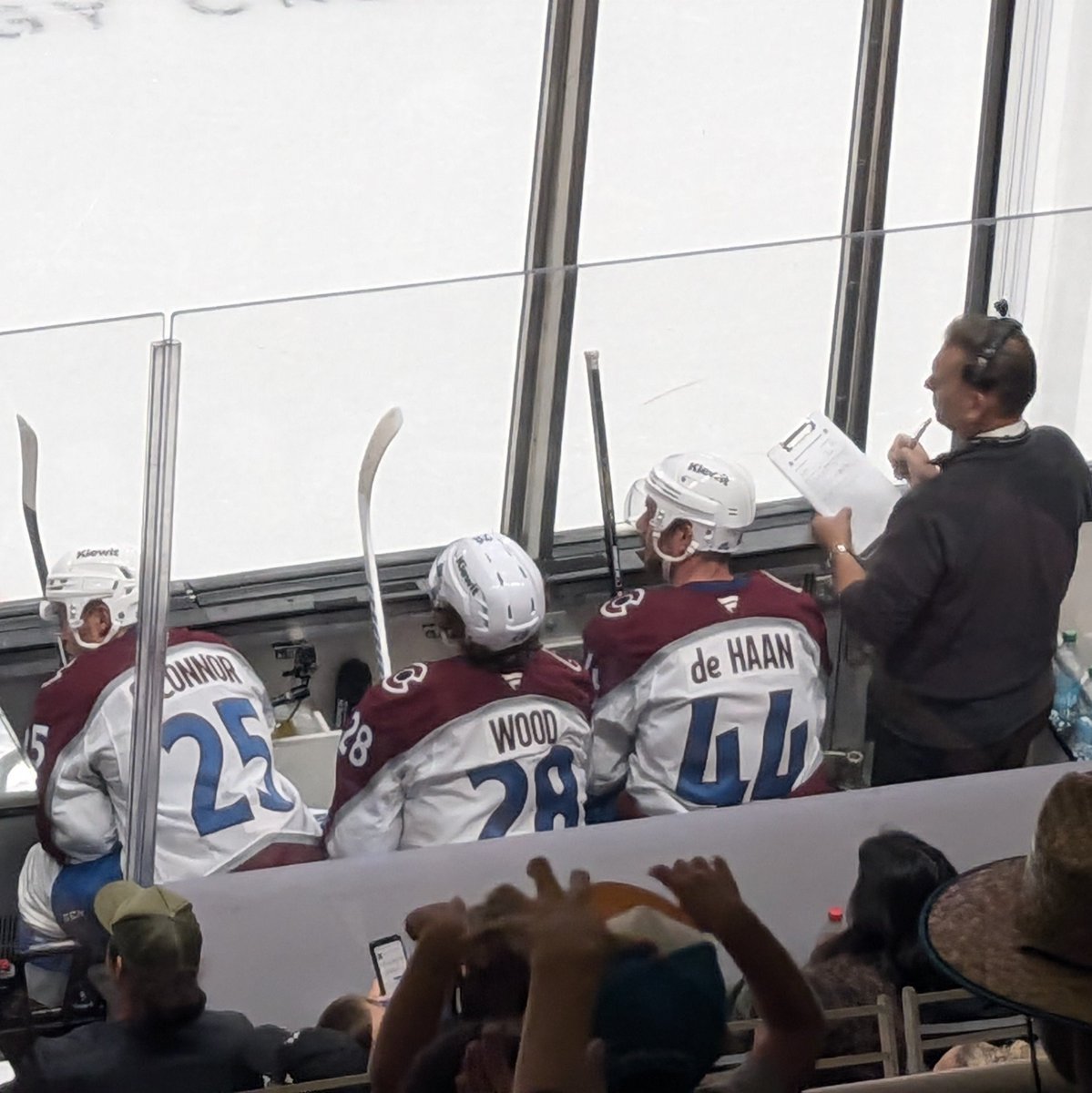 Getting crowded in the Avalanche penalty box.  #SJSharks.  Let's go Sharks!