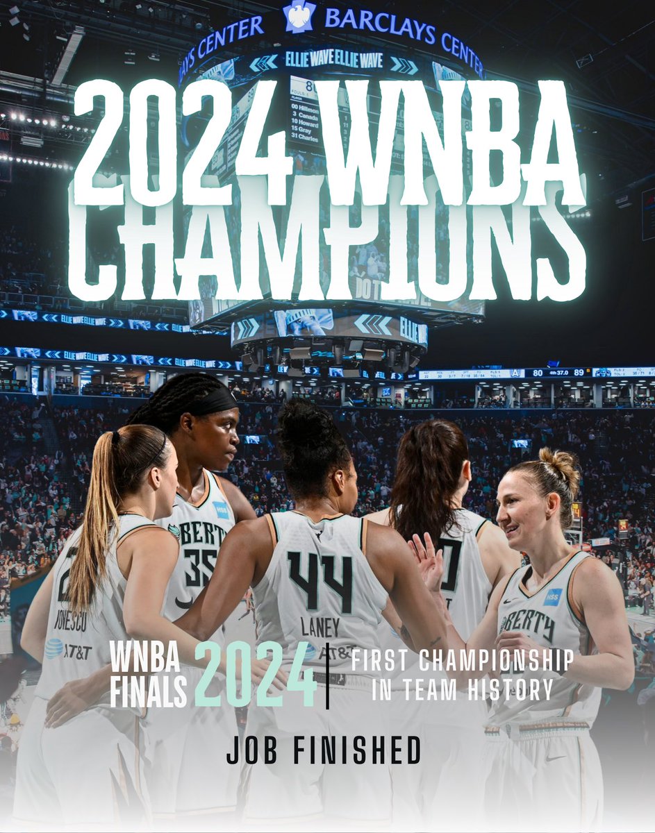 THE NEW YORK LIBERTY ARE THE 2024 WNBA CHAMPIONS!