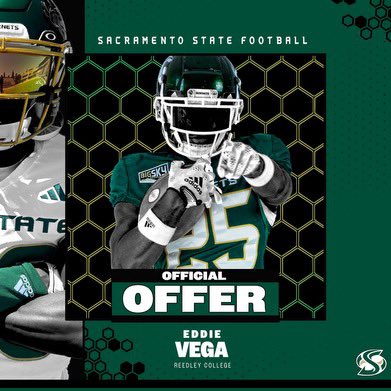 Eduardo Vega (@3ddiev) on Twitter photo After a great conversation with <a href="/CoachKPaulson/">Kraig Paulson</a> I am grateful to receive my 2nd D1 offer to Sac State! <a href="/ReedleyCFB/">Reedley JC Football</a> <a href="/JLira2/">Jesse Lira</a> <a href="/Coach_Hart15/">Coach Hart</a> After a great conversation with <a href="/CoachKPaulson/">Kraig Paulson</a> I am grateful to receive my 2nd D1 offer to Sac State! <a href="/ReedleyCFB/">Reedley JC Football</a> <a href="/JLira2/">Jesse Lira</a> <a href="/Coach_Hart15/">Coach Hart</a>