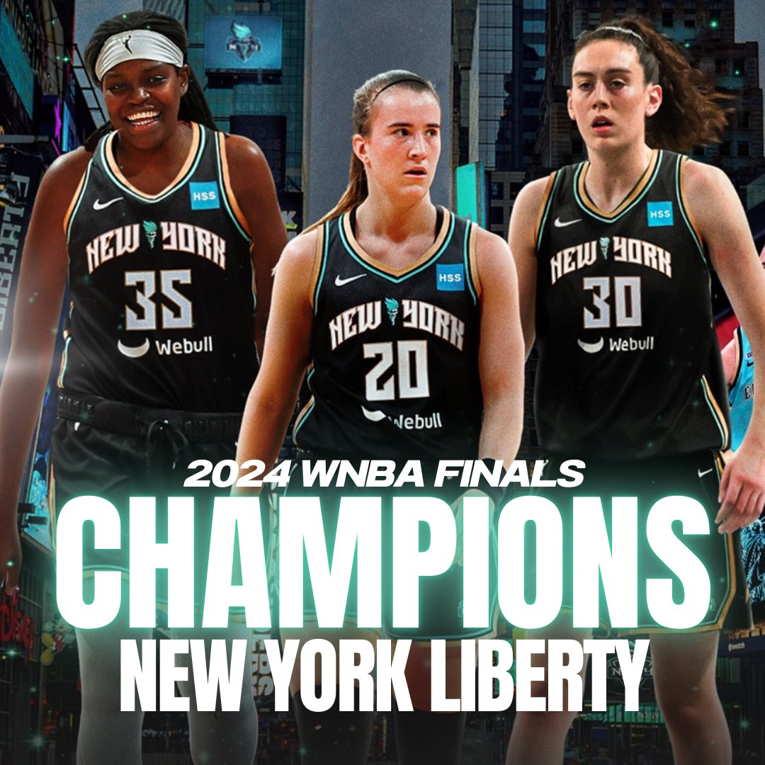 Congratulations to the <a href="/nyliberty/">New York Liberty</a> on their first ever WNBA Championship!!!!

An incredible team that made all of New York proud 🏆🏀🗽 so well deserved.