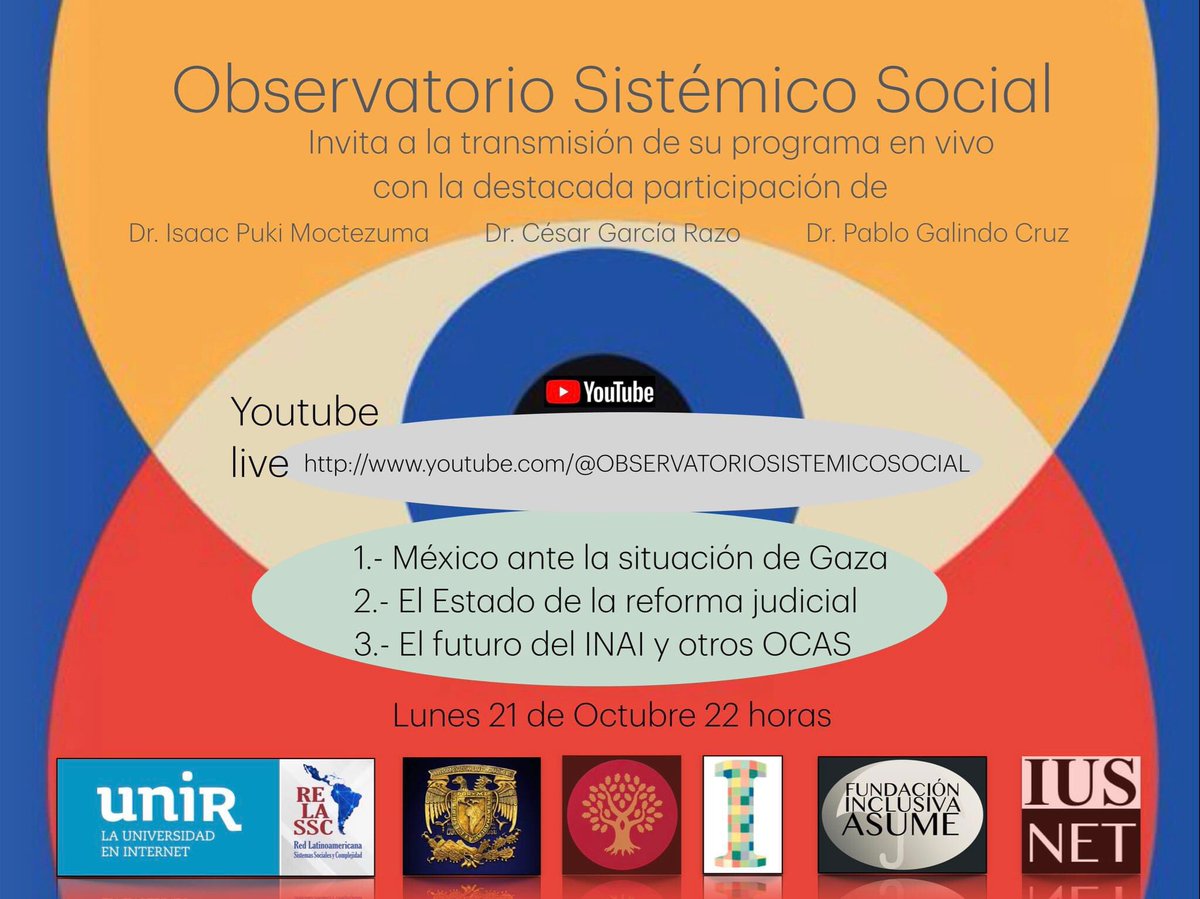 cesargarciarazo's tweet image. Este lunes 21 continuaremos este nuevo proyecto de divulgación; esperamos que sea de su interés y provecho. Apreciaremos que lo compartan para fortalecer el debate sobre las cosas públicas. #unirmexico #inclusiva #fundacionunam #feithproject #observatoriosistemicosocial #OSS