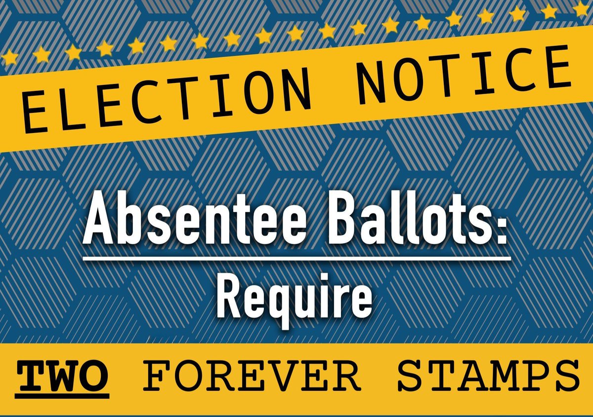 Remember to use two stamps on your ballots!