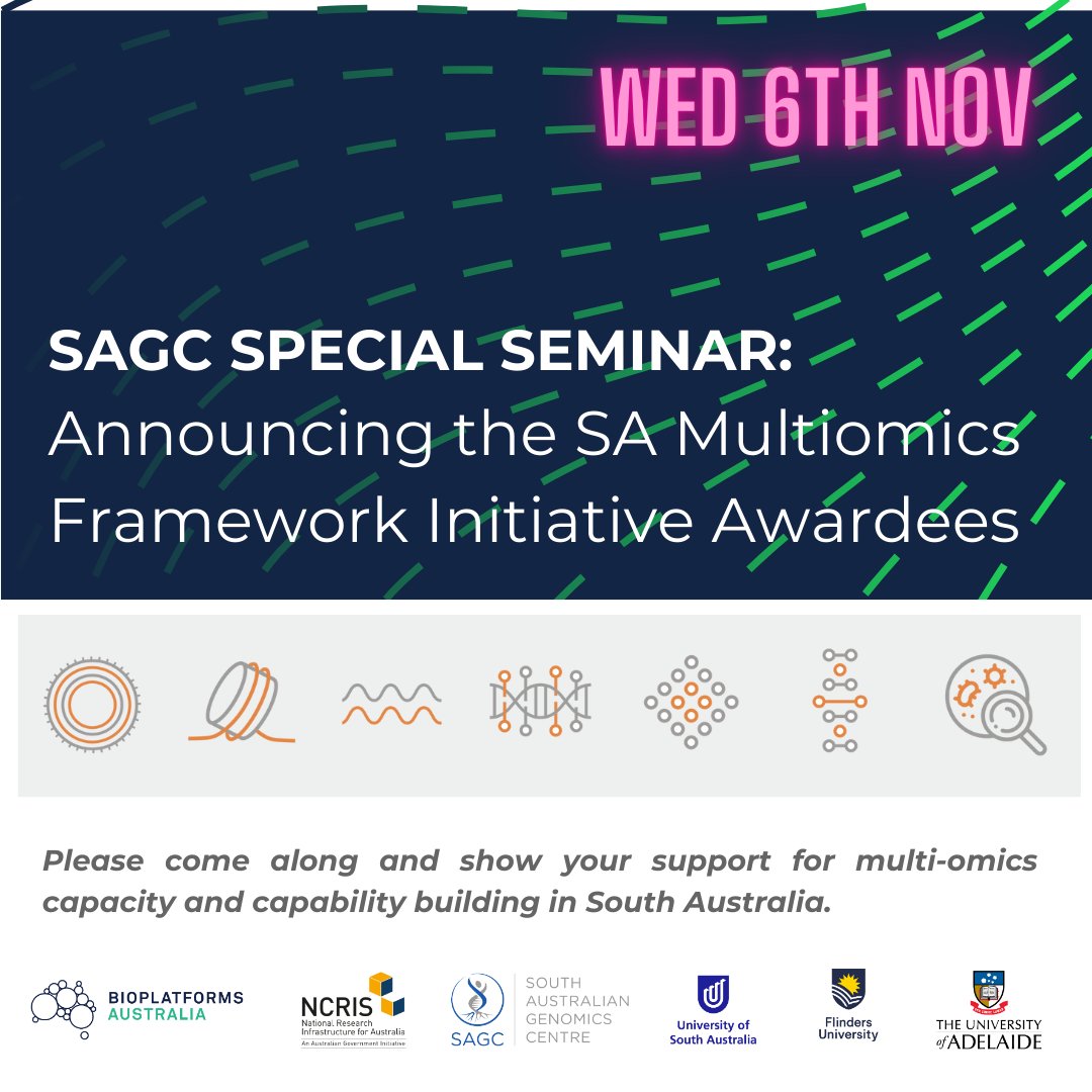 South Australian Genomics Centre (SAGC) tweet media