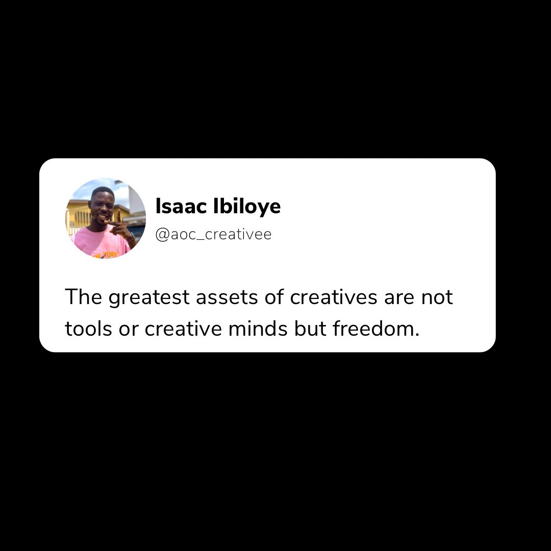 aoc_creativee's tweet image. Dear CEO, When hiring a creative you want to trust them with your project and maximize your money by giving them freedom, freedom to express themselves.

Freedom of expression is the foundation upon which creativity thrives.

#videoeditor #CEO