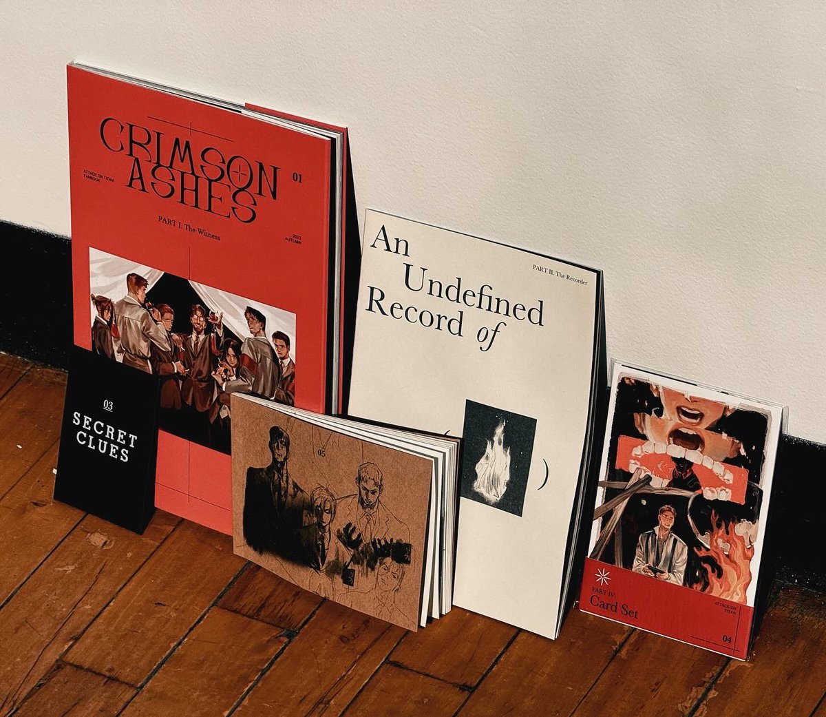 mcmeao's tweet image. Some pictures of my AOT fan book Crimson Ashes, which I will be taking to Lightbox Expo this year 🥹