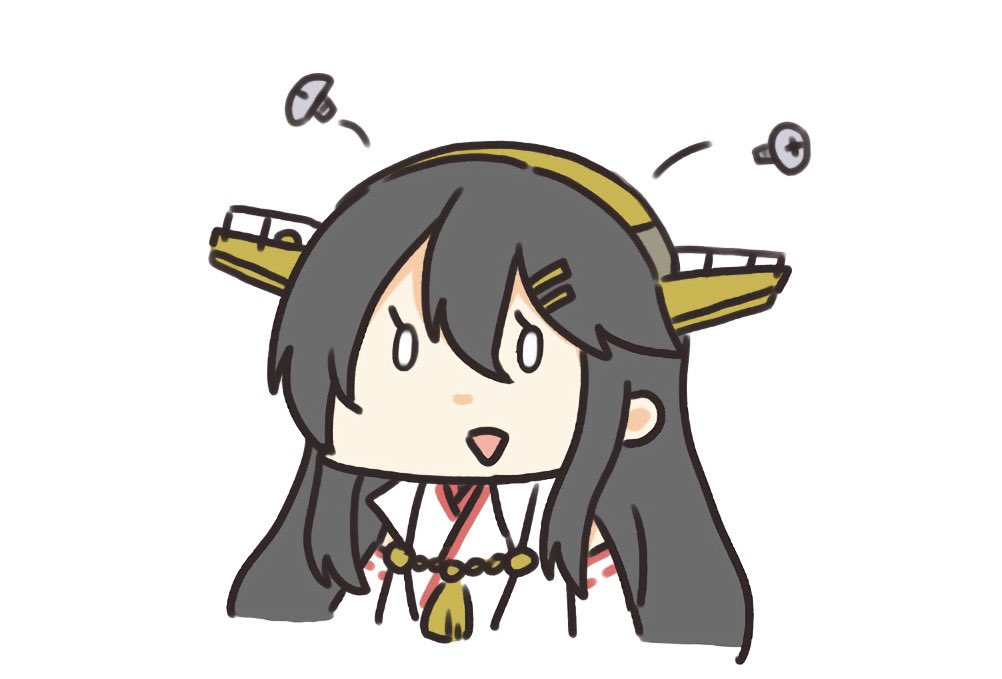 榛名(艦これ) ,haruna_kai_ni_(kancolle) 「職場で使うハロウィン小物で本気出して今これ(2時間以上かかると思わんかった...」|花梨(かりん)。@仕事と原稿中のイラスト