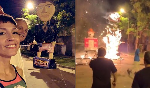 luisrodriguezrm's tweet photo. Hola, Mayra. Violencia era cuando vos y los violentos del Kirchnerismo prendían fuego un muñeco con la imagen de Macri, no seas tan HIPÓCRITA. Saludos! https://t.co/bw0doq318K
