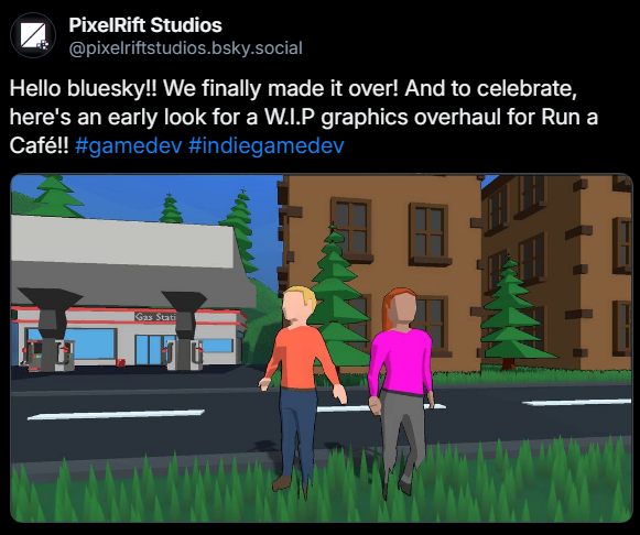 PixelRiftStudio's tweet photo. Hey guys! We finally made our way over to bluesky! Check us out over there as we'll also be posting some exclusive sneak peaks there! https://t.co/DumLWu4ZNO #gamedev #indiedev #indiegame https://t.co/LfT3onzl06
