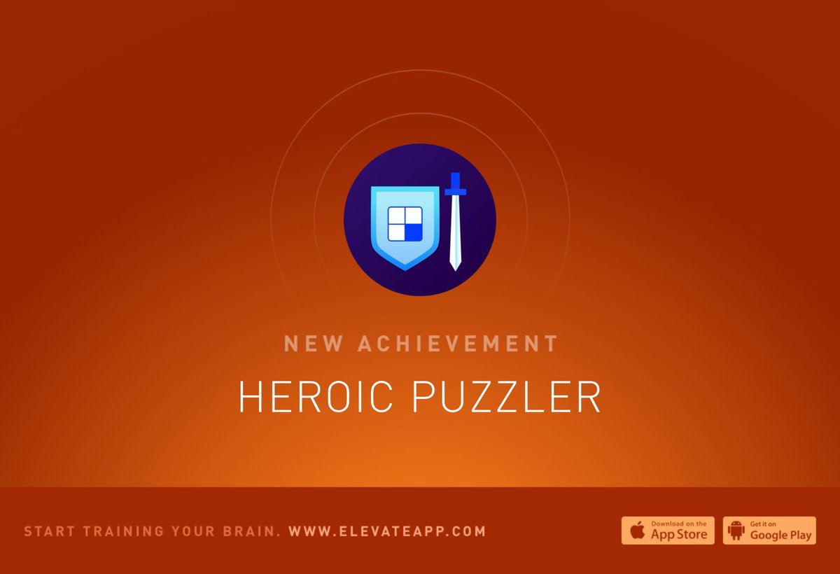 I unlocked a new Achievement in Elevate. You can challenge yourself too. Get Elevate here: elevateapp.sng.link/A1moj/ksel/1gbb
