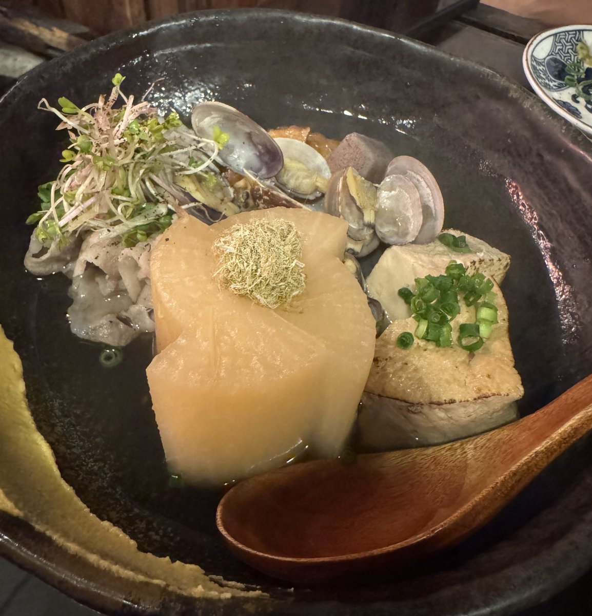 calvinlee0693's tweet photo. @kotetsuUooU 食べた！！おでん🍢おいしかったよ
納豆はやっぱり無理だった🤣 https://t.co/5ZTgXiymHn