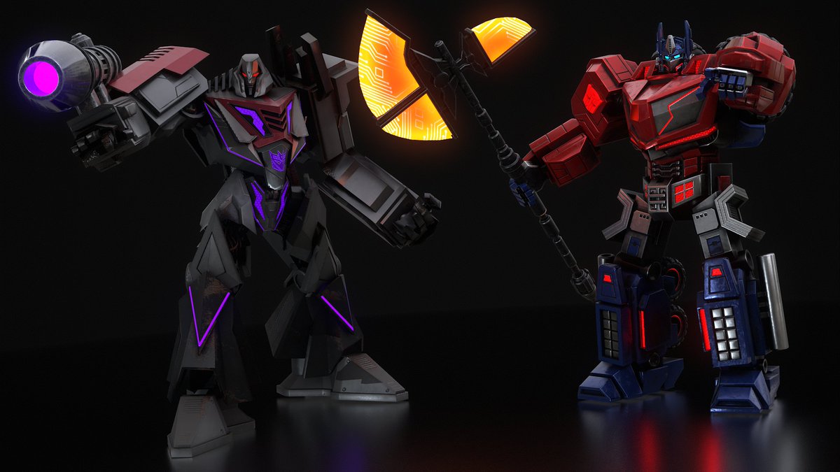 S_gameart's tweet photo. Here is my Optimus and Megatron models together, perhaps I will model more from WFC, and put them side by side but whom next 🤔
#Blender #gameart #Transformers https://t.co/5kasrsJGKv