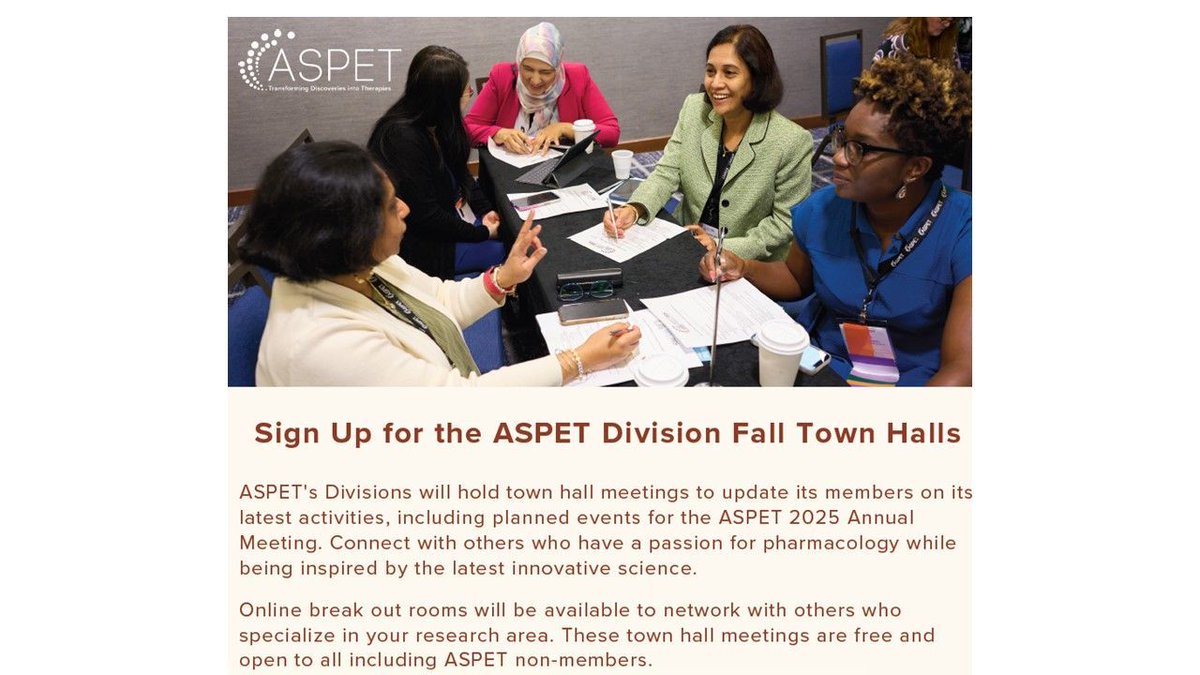 IUPHAR_Ed's tweet photo. Connect with others who have a passion for pharmacology while being inspired by the latest innovative science - #ASPET - Click the link to see the town hall schedule and register for free: https://t.co/aPwlagwpGR https://t.co/ySvFM1D9jM
