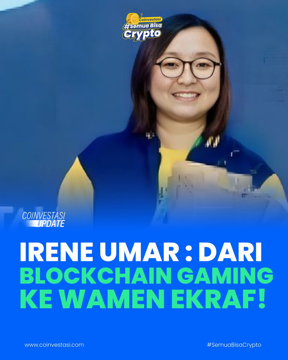 coinvestasi's tweet photo. Fun fact dari Kabinet Merah Putih : ternyata Wakil Menteri Ekonomi Kreatif berasal dari background blockchain gaming.

Langkah awal buat wujudin janji Gibran untuk menghadirkan ahli blockchain &amp; kripto?

Selamat bertugas untuk Ibu Irene Umar!🔥 https://t.co/krc15BX3Jp