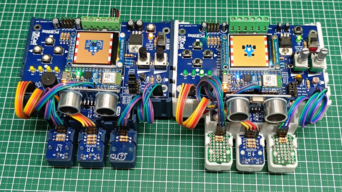 draker_dg's tweet photo. Testing two provisional sensors to complete 4 on the second @mirobotech BEAPER Nano robot. The next step will be to test on the track to compare the performance.
#robotics #mirobo #arduino #nano #esp32 #LineFollower https://t.co/7JDFYFvqaj