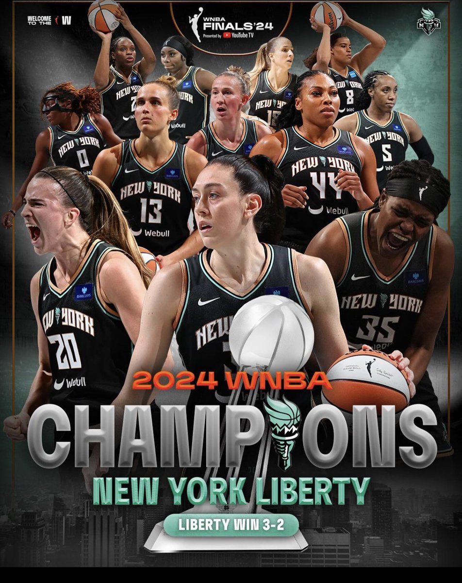 Congratulations to the New York Liberty!!! <a href="/nyliberty/">New York Liberty</a> 
We never doubted you for a minute!!
Let’s GOOOOOOOOO!!!!!
#girl’sbasketballdreams!
@GrowOurGameNY starting off dreams at a young age!
#basketballchampions!!!
<a href="/jus242/">Jonquel Jones</a> <a href="/breannastewart/">Stewie</a> @nyarasabally <a href="/sabrina_i20/">Sabrina Ionescu</a> #ELLIE!!