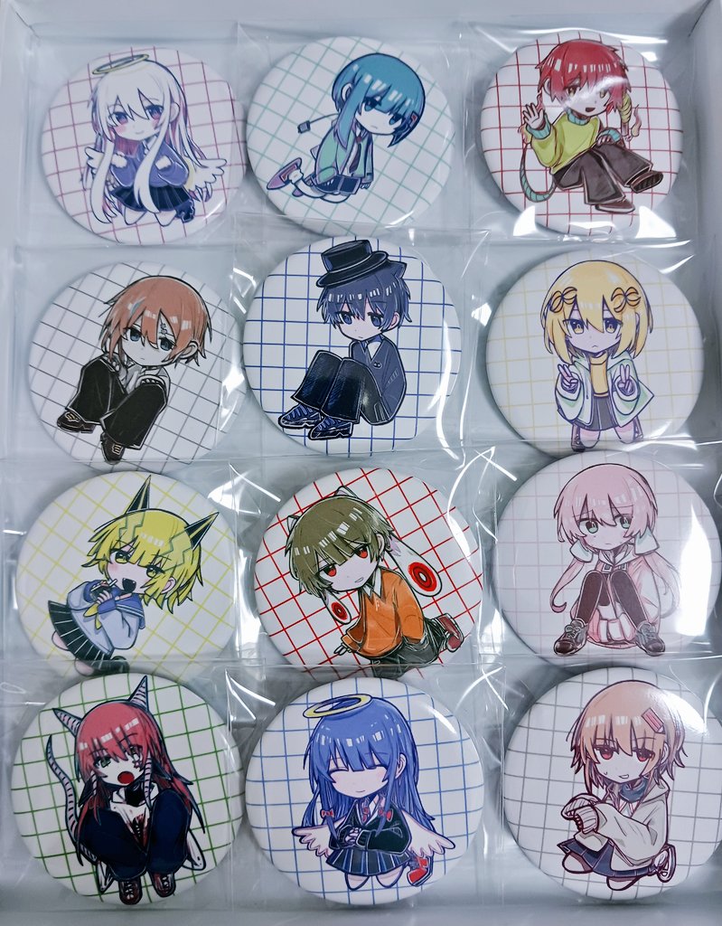 缶バッチ108個売れてました、ありがとうございます。残りと予備をBOOTHで出したいと思います。 