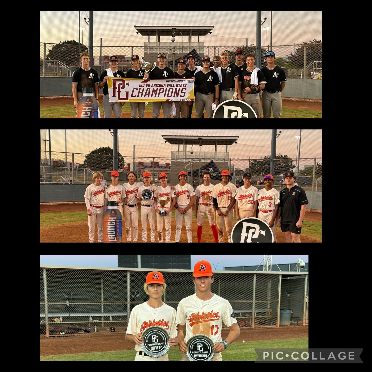 Congratulations to <a href="/AZ_Athletics/">Marucci Athletics Baseball</a> 2025 Orange winning the <a href="/PerfectGameUSA/">Perfect Game USA</a> AZ Fall State Championship over <a href="/AZ_Athletics/">Marucci Athletics Baseball</a> 2026 Elite today.  CO-MVPs 
2025 Mark Duguid and 2026 Kelton Floan.  Casen Hagerman MVP pitcher.  <a href="/MarucciSports/">Marucci</a>