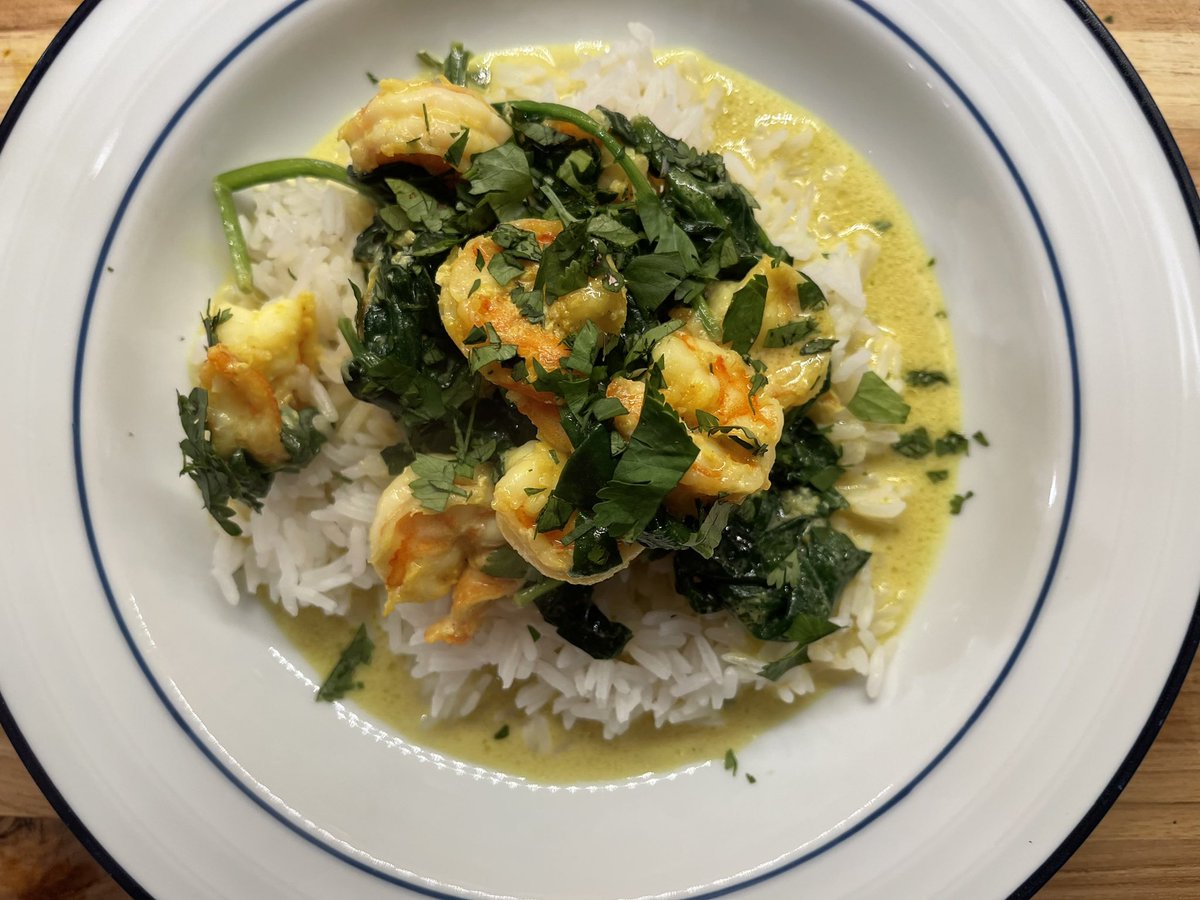 Ginger Garlic Shrimp with Coconut Milk