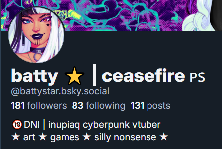 battystar_'s tweet photo. If you weren't already and you wanna 🖤 https://t.co/Xj42UsIxof