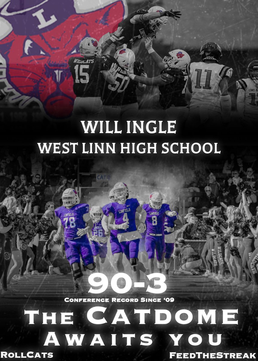 William Ingle (@william_ingle11) on Twitter photo After a great conversation with <a href="/CoachKern_/">Nicholas Kernaghan</a> I’m blessed to receive an offer from Linfield University, Go Cats!
@LinfiFB <a href="/westlinn_fb/">West Linn High School Football</a> <a href="/jon_eagle/">Coach Eagle</a> <a href="/anthonyQnewman8/">Anthony Newman</a> After a great conversation with <a href="/CoachKern_/">Nicholas Kernaghan</a> I’m blessed to receive an offer from Linfield University, Go Cats!
@LinfiFB <a href="/westlinn_fb/">West Linn High School Football</a> <a href="/jon_eagle/">Coach Eagle</a> <a href="/anthonyQnewman8/">Anthony Newman</a>