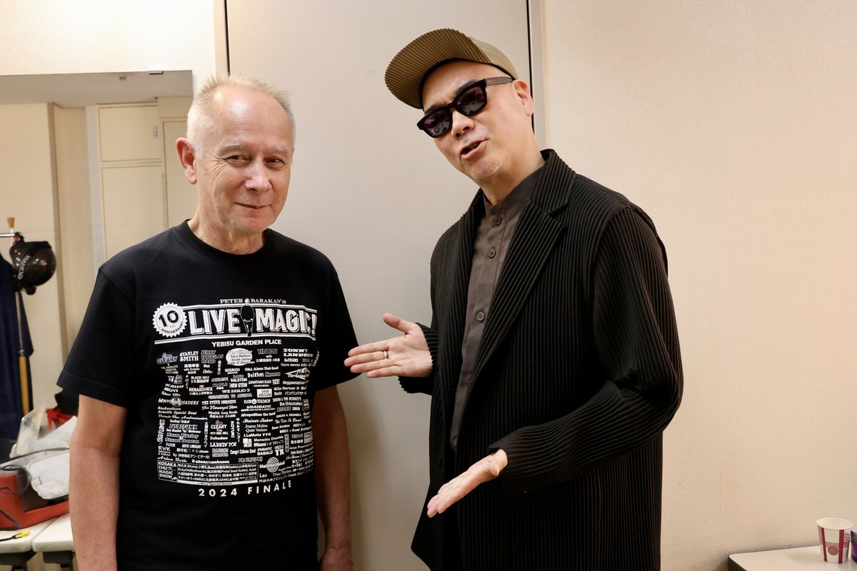 Peter Barakan's LIVE MAGIC! 2024 Finale
【ピーター・バラカン来日50周年記念トークショウ】
10.20 SUN.

＜ポッパーズMTV＞
宇多丸さんリクエストMV

Pat Metheny Group “Yolanda, You Learn”
youtube.com/watch?v=7voY0L…

The Blasters “Colored Lights”
youtube.com/watch?v=5Dt5Tr…

#pbslivemagic