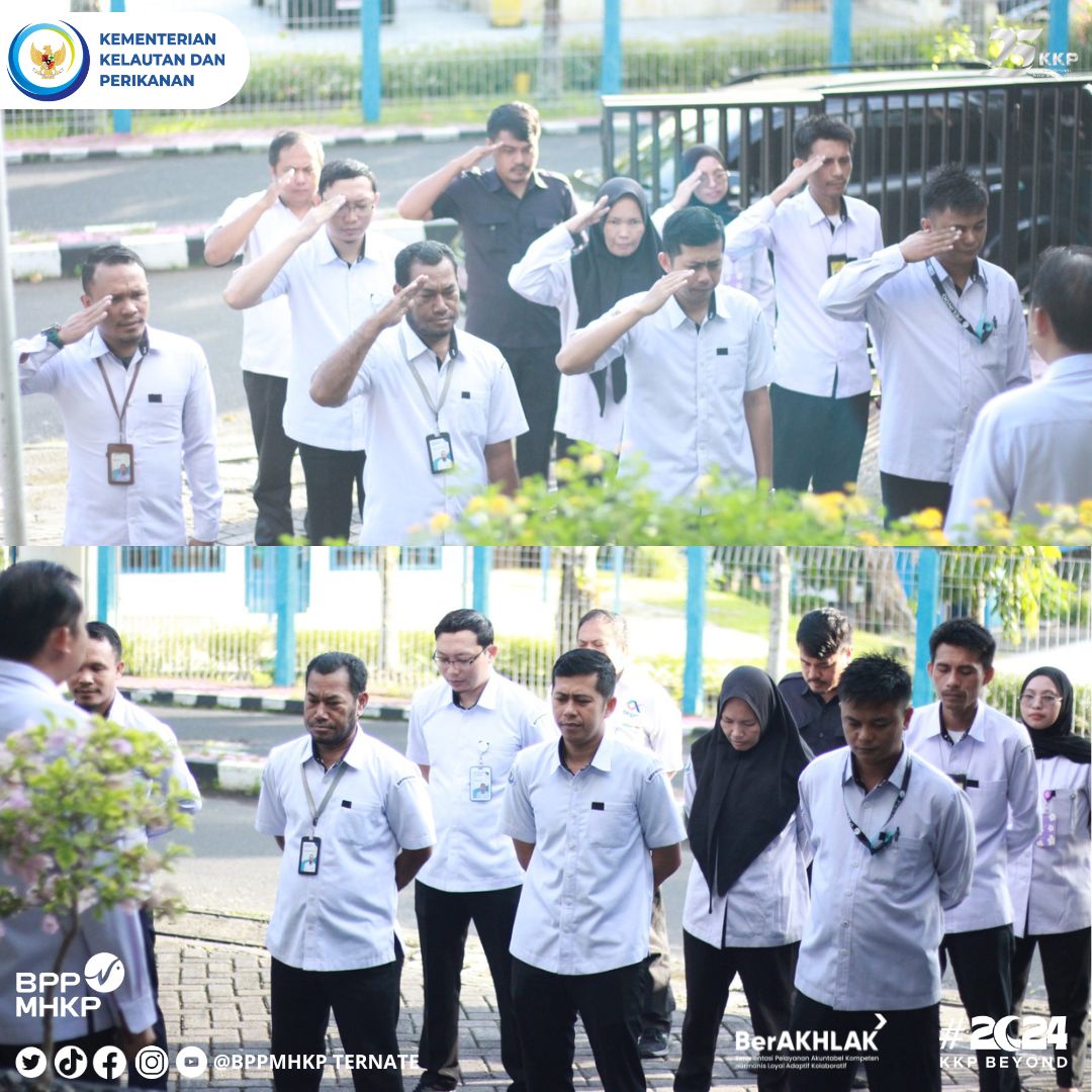 Selamat Pagi #sahababahari Pelaksanaan giat rutin apel pagi mengawali aktivitas minggu ini, pembina apel pagi menyampaikan kepada seluruh personil agar melengkapi tugas yang belum diselesaikan.

#MenteriKKP
#KKPGOID
#SaktiWahyuTrenggon
#BulanBaktiKelautandanPerikanan