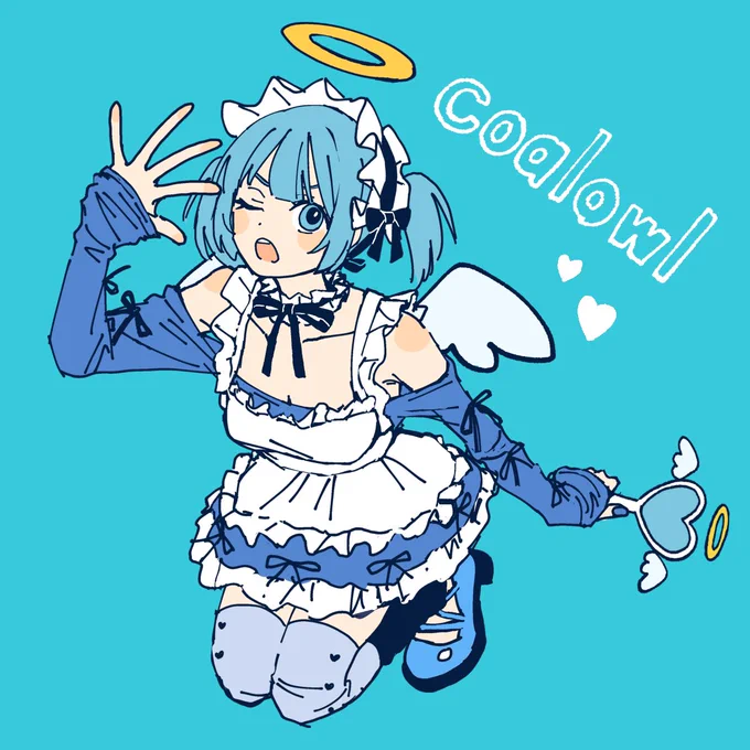 水色メイド天使ちゃん 