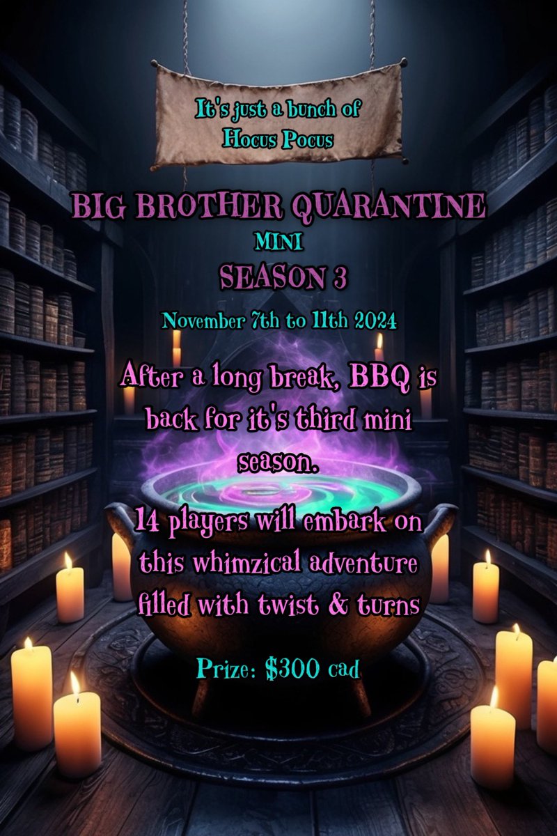 QGamesOfficial's tweet photo. 🚨🚨🚨BBQ Mini Season 3🚨🚨🚨

!!Applications are open!!

@RaenOfTerror &amp; I will be hosting season 3 November 7th to November 11th 2024

After almost a year, are you ready for QGames’s return?

Apply using the form in the tweet below 👇🏻 https://t.co/4PoMN8VOTz