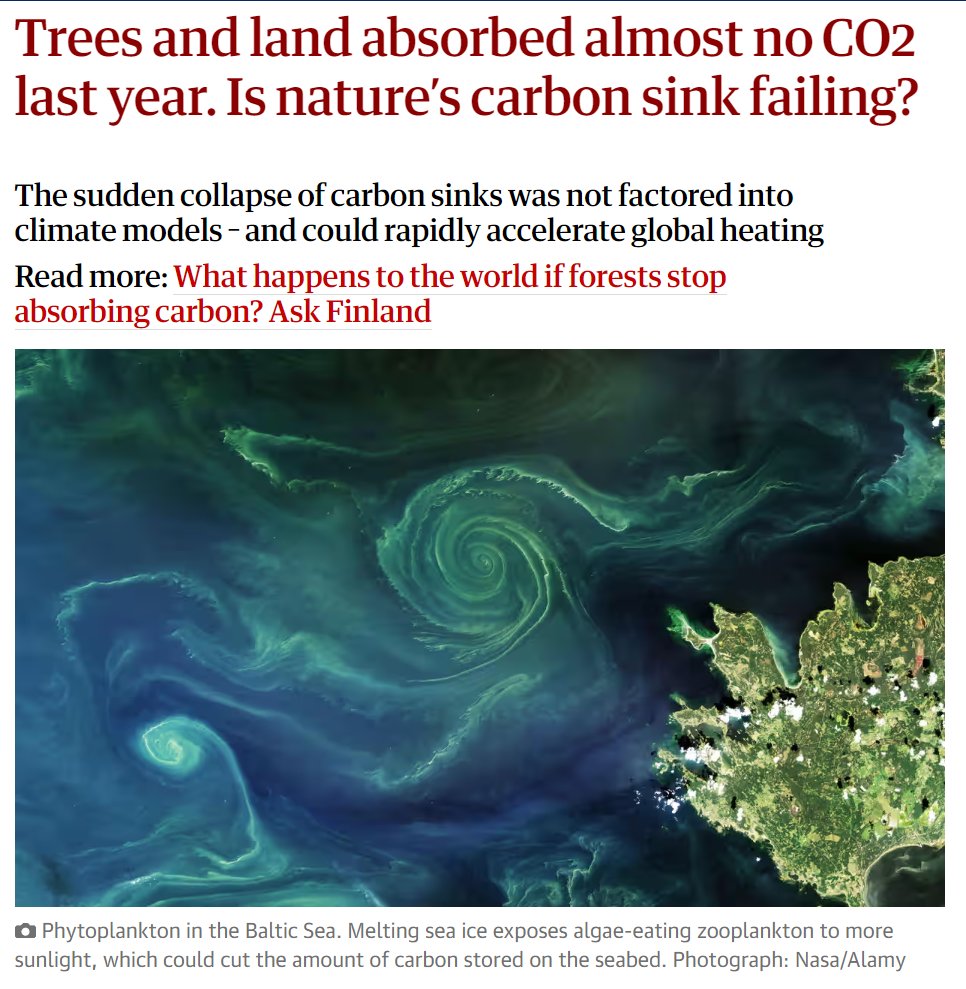 ivanjayawan's tweet image. Udah pada baca / tau ini?

Yes! Pepohonan yg harusnya menjadi "carbon sink" / tempat penyerapan karbon tidak berfungsi sebagaimana mestinya.

THIS IS NOT A GOOD NEWS!!

Yang mau baca papernya: arxiv.org/abs/2407.12447