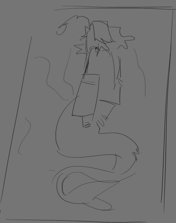 dailyz_13's tweet photo. fish 39 *fanart of sebastian dying in a glue trap https://t.co/PLZ95dnkNg